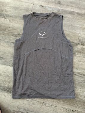 Evoshield Youth Charcoal Athletic Tank - Gray Performance Top